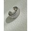 Silver Zirkon Taşlı Kıkırdak Küpe 
