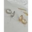 Gold Zincir Model Taşlı Küpe