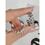 Çelik Silver Çivi Model Küpe