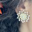 İnci Çiçek Küpe