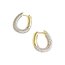 2 Renk Oval Küpe 