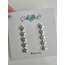 Taşlı Silver Yıldız Küpe
