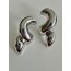 Silver Plaka Spiral Küpe 