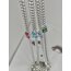 Zincir Seri Baget Kırmızı Taş Silver Choker Kolye