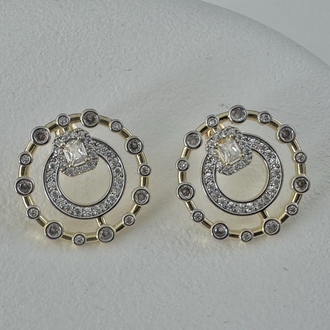 Ring Taşlı Küpe
