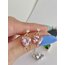 Pembe Mini Kalp Küpe 