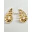 Gold Tear Drop Spiral Küpe