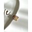 Yıldız Desen Taşlı Gold Kıkırdak Küpe