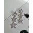 Silver Baget Zirkon Taş Detay Sarkıt Küpe 