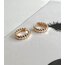 Özel Seri Gold Boğum Plaka Küpe 