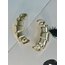 Büyük Gold Kruvasan Küpe