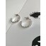Çelik Silver Plaka Kalp Küpe