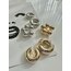 Big Cuff Gold Top Kıkırdak Küpe