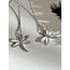 Silver Nazar Zincir Küpe 