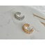 Silver  Zincir Model Taşlı Kıkırdak Küpe