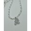 Silver Teddy İnci Detay Kolye