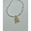 Gold Teddy İnci Detay Kolye