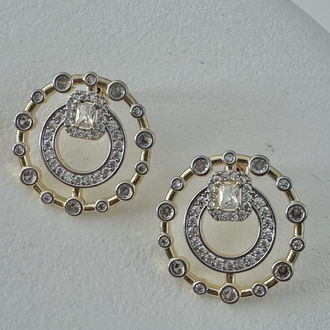 Ring Taşlı Küpe