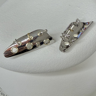Plaka Silver Detay Küpe 