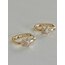 Xoxo Gold Oval Halka Küpe