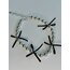 Silver Siyah Fiyonklu Top Choker Kolye 