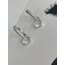 Yuvarlak Zirkon Taşlı Silver Halka Küpe