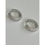 Silver Full Taşlı Halka Küpe 