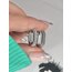 Silver Zirkon Taşlı Düz Küpe 