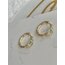 Gold Yılan Tasarım Küpe