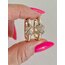 Xoxo Gold Oval Halka Küpe