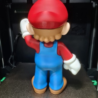 Retro Platform Mario Kahramanı Temalı 3D Baskı Dekor Figürü
