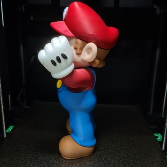 Retro Platform Mario Kahramanı Temalı 3D Baskı Dekor Figürü