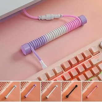 Spiral Kablo Düzenleyici Tutucu – Masaüstü Kablo Organizer 3D Tasarım Estetik Dekor