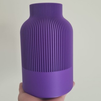 Modern Dalga Form 3D Baskı Vazo (22 CM)