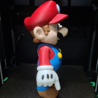 Retro Platform Mario Kahramanı Temalı 3D Baskı Dekor Figürü