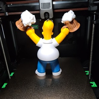 Homer Simpson Bira Kupası Figür – 3D Baskı Dekoratif Koleksiyon Objesi
