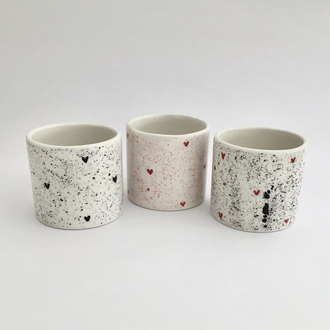 Heart Shaped Mug (siyah)