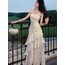 Elegant Asimetrik Balo Elbisesi- Beyaz 