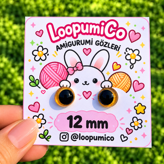 12mm Amigurumi göz
