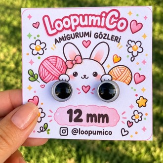 12 mm amigurumi göz 