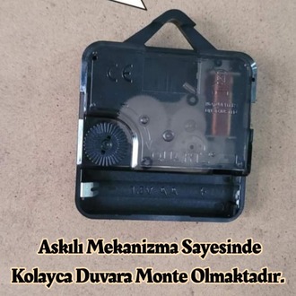 “Allah (c.c.)” Lafzı Yazılı Dekoratif Duvar Saati | Aynalı Pleksi Modern Dini Saat