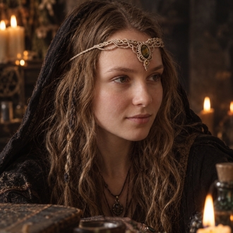 Kaplan Gözü Choker-Tiara