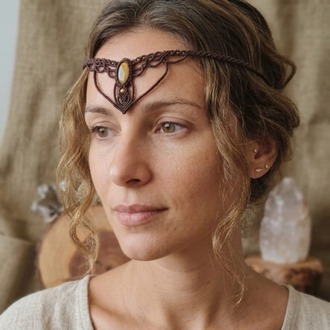 Kaplan Gözü Choker-Tiara
