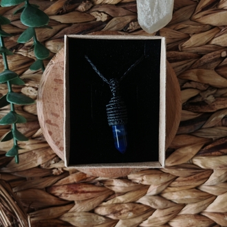 Kristal Lapis Lazuli Kolye