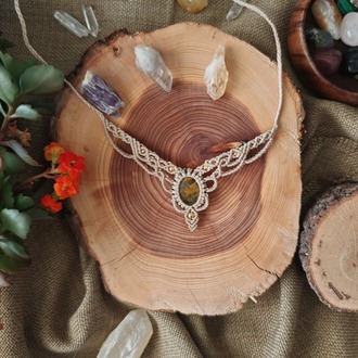 Kaplan Gözü Choker-Tiara