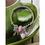 Pandora Model Pembe Papatya Charm Çelik Bileklik