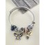 Pandora Model Kelebek Charm Çelik Bileklik