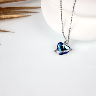 Blue Steel Necklace