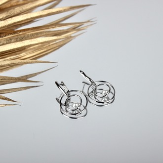 Circles Steel Earring