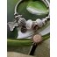 Pandora Model Beyaz Güneş Charm Çelik Bileklik